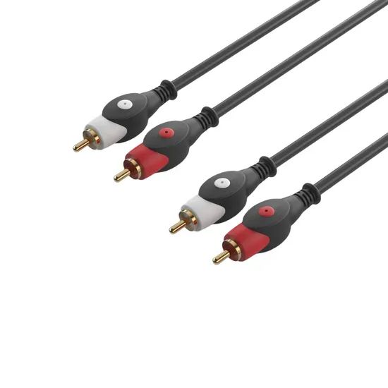 2RCA Audio-Video Receivers Car Speakers Cable Brand Jsj Origin China Model NO. AV Connector RCA Trademark JSJ/OEM HS Code - Image 1