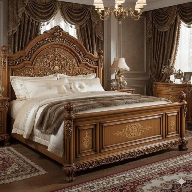 Wooden Bed - Image 3