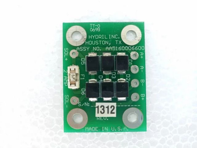 HYDRIL INC AUTO SHED DIODE BD PCB Brand HYDRILINC MODEL AA5160006600 MPN HYDRIL INC ASSY NO. - Image 1