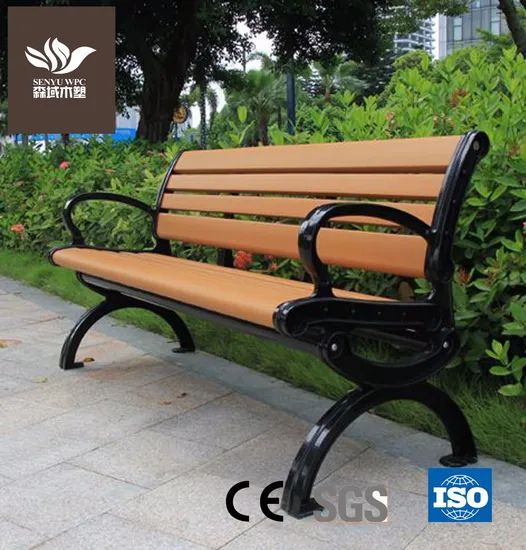 WPC Garden Bench Waiting Bench Chair Fixed Fixed Rotary Fixed Fireproof B1 Condition New Trademark Senyu Color - Image 1