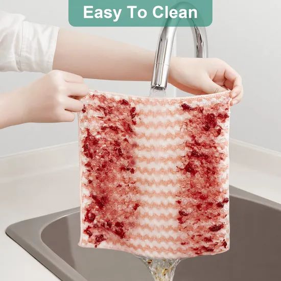 Washing Rags Kitchen Drying Washcloths Dish Microfiber Cleaning Cloth - Image 5