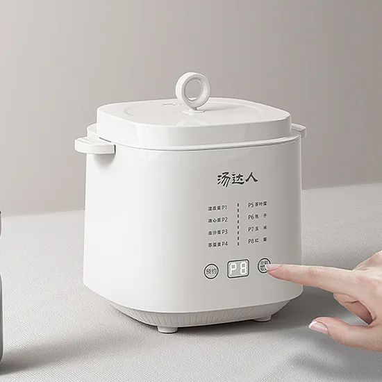 Quick Prep Compact Ceramic Egg Cooker with Versatile Cooking Options - Image 4