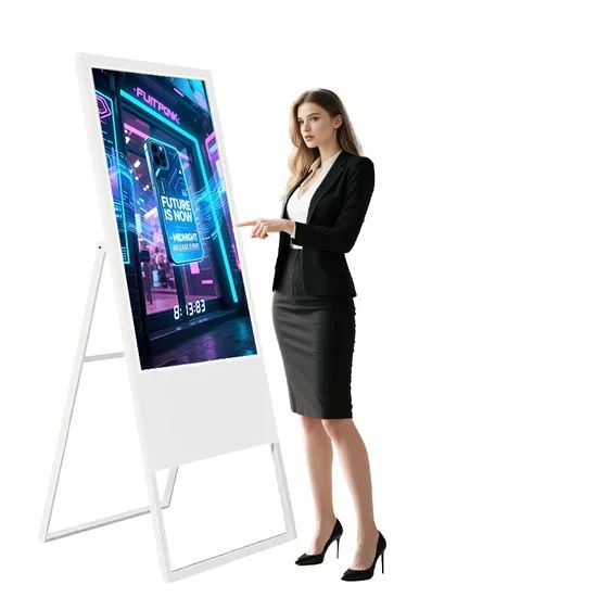 4K Android/Windows OS 43 Inch Free Stand Indoor Advertising LCD Poster Kiosk Player - Image 5