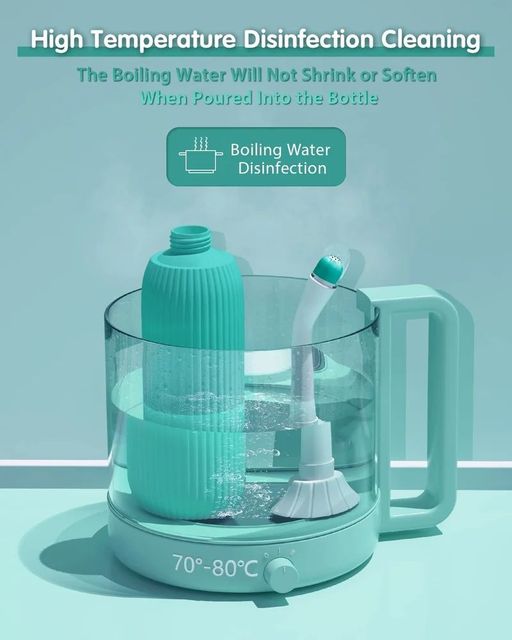 Plastic Portable Travel Bidet Spray Use Adult Style Modern Capacity 500ML Spray Angle 60° Spray Holes 6 Holes Material Medical Grade, - Image 4