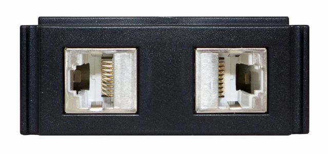 HPX-N102-SRJ45 Dual Shielded Cat6 Ethernet Module Brand AMX Color Black Packaging Type Box Model HPX-N102-SRJ45 Usage/Application - Image 1