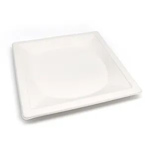 Eco-Friendly Disposable Kitchen Sets Plates Bagasse Square Plate Sugarcane Tableware Plates - Image 2