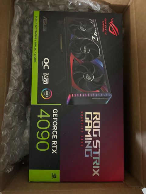 Brand New ROG Strix GeForce RTX 4090 OC 24GB GDDR6X Graphics Card - Image 2
