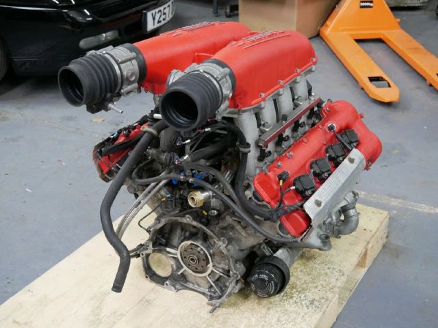 2004-09 Ferrari F430 Complete Engine F136E Year 2004 Engine Model F136e Vehicle Model Ferrari F430 Transport Means Freight Train, Ship, Trucks and Cars - Image 1