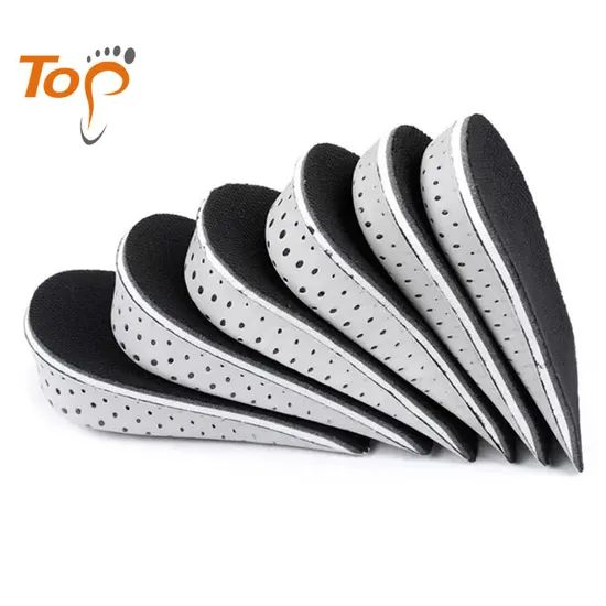 Slow Rebound Invisible Breathable EVA Half Size Heel Pad Height Increasing Insoles - Image 1
