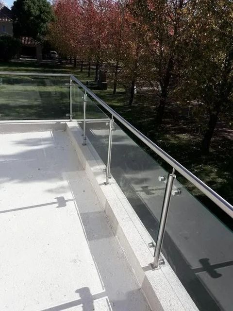 Stair Railing With Glass Material Stainless Steel Position AS PER REQUIRMENT Mounting Type as per requirment Country of Origin Made in - Image 3