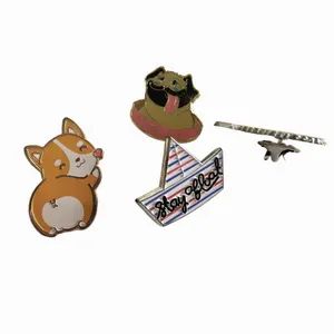 Custom Various Styles Metal Enamel Lapel Pin Origin China Plating Gold Material Metal Trademark YiBAO Model NO. YB-020 Type School Badge - Image 2