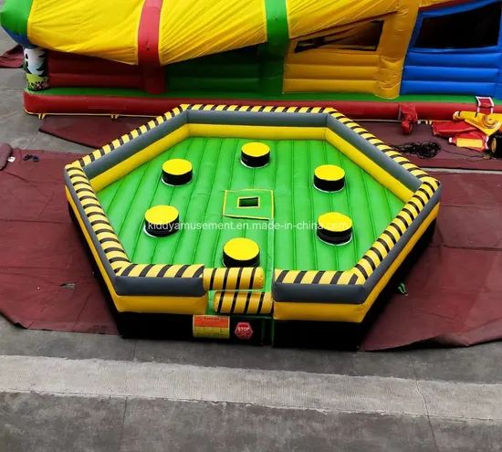 Challenge Inflatable Sport Rotation Meltdown Jumping Game Bouncer Sweeper with Rotative Machine - Image 5