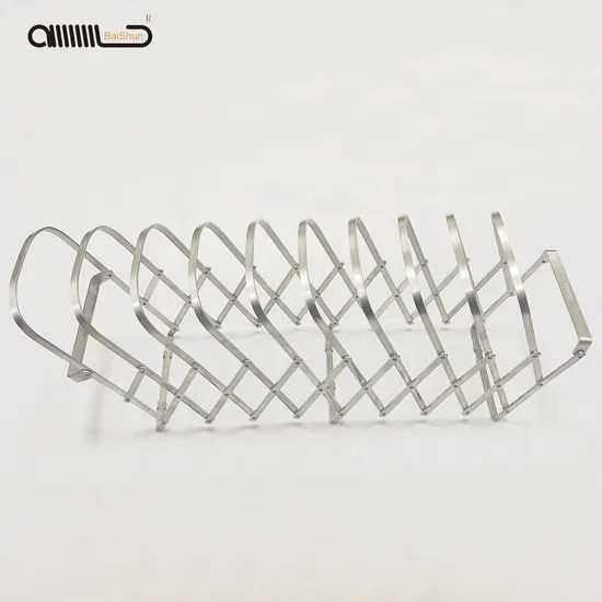 Customize Office File Storage Rack Stainless Steel Desktop Bookshelf - Image 5