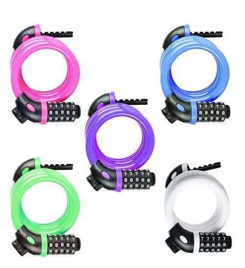 Bike Combination Lock with Bracket Bicycle Lock - Image 3