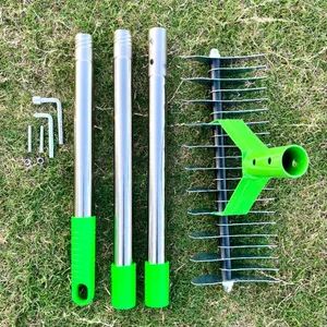 4.2FT Garden Dethatching Rake for Easy Lawn Cleanup Tools and Garden Thatch - Image 6
