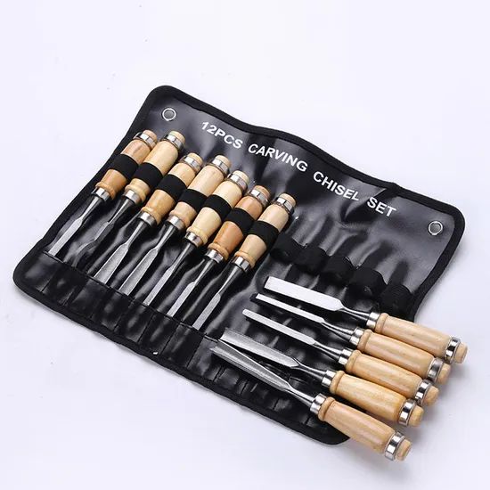 Professional 12PCS/Set Manual Wood Carving Hand Chisel Tool Set - Image 1