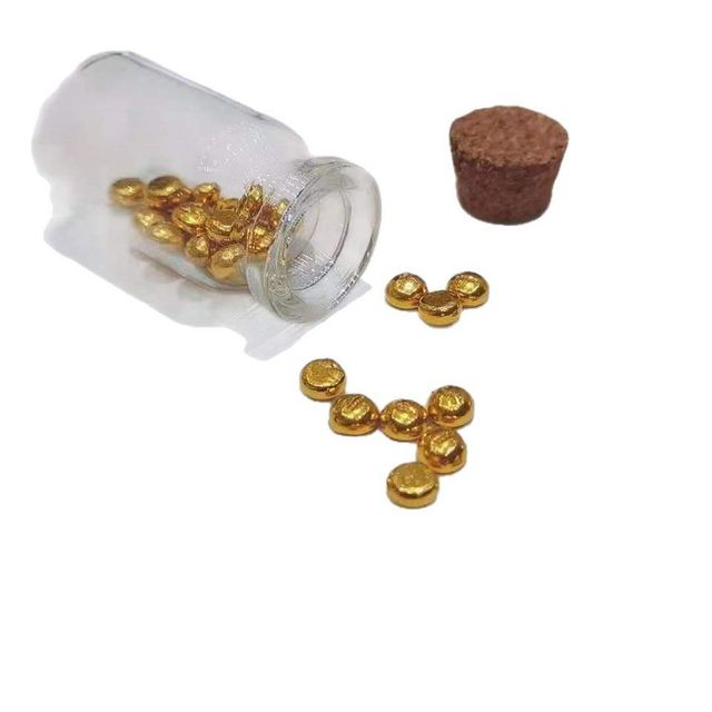 Gold Jewelry 24K Gold Jewelry Luxury Fashion Au9999 Pure 24K Gold Little Golden Bean for Gift Financial Investment - Image 4