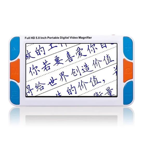 Electronic Magnifier 5 Inches Low Vision Aids Electronic Video Magnifier with Portable Foldable Handle for Visual Impaired - Image 3