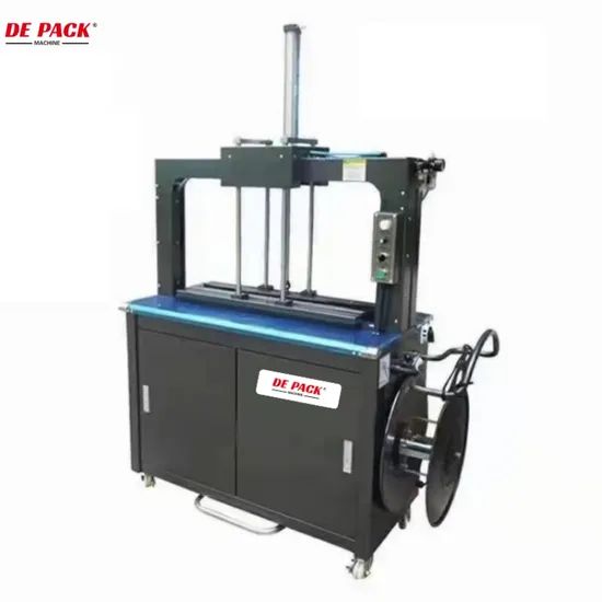 Machine Packing String Plastic PP Strap Box Carton Semi- Automatic String Strapping Machine ...