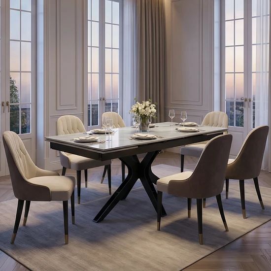 Adjustable Height Electric Dining Table That Seamlessly Switches to Bar Counter Level - Image 4