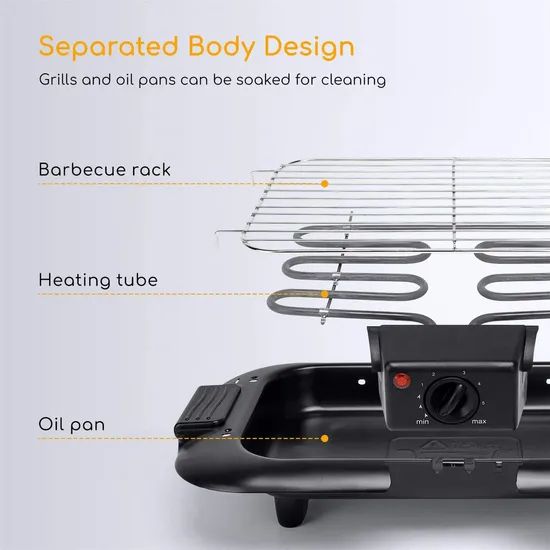 Hot Sale Mini Home Electric Smokeless BBQ Grill Machine Custom Presto Griddles - Image 3