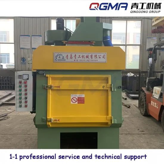 Motorcycle Parts Batch Tumble Belt Steel Shot Blasting Machine - Image 1