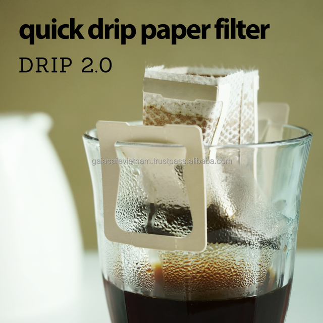 Ground Coffee Drip Bag Ready to Brew Pour Over Slow Drip Coffee Paper Filters with Hanging Ears Blend Robusta Arabica Coffee - Image 5
