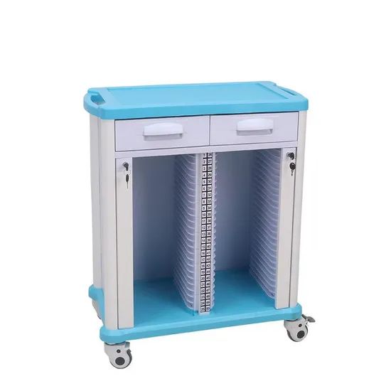 Hospital Nurse File Storage Cart - Lockable, Silent Wheels, Mobile Trolley - Image 6