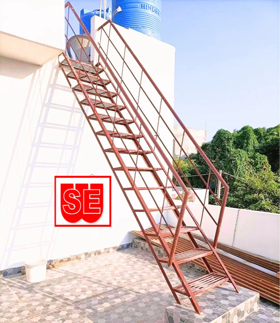 Straight Run Railing Mild Steel Staircase Railing, 20 Feet Color Brown Length 20 Feet ...