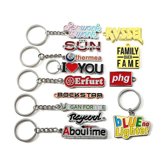 Manufacturer Custom Free Design Key Chain Zinc Alloy Personalized Logo Metal Keychains for Promotional Gift - Image 5