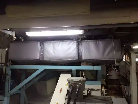 Quick Removable Energy Saving Reflective Insulation Cover for Fatliquoring Machine - Image 4