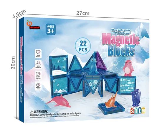 3D Magnet Puzzles Stacking Blocks for Boys Girls Material PP Package Set Origin China Trademark No Model NO. J058 HS Code - Image 2