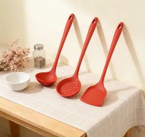 Silicone Cooking Utensils with Long Handles - Oversized Kitchen Tool Set - Image 2