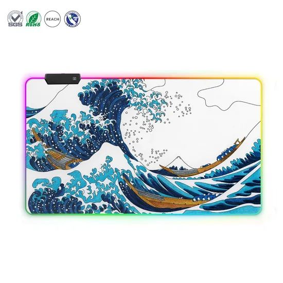 Customizable Size Mouse Pad Computer Accessories RGB LED Large Gaming Mouse Pad - Image 3