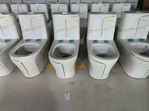 Multi Colors Different Shape Decorative Bathroom Ceramic One Piece Color Toilet - Image 5