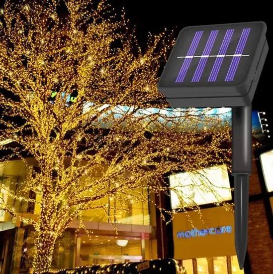 12m 100 LED Waterproof Solar String Lights Trademark JY Origin China IP Rating IP65 Model NO. SL72 Cell Type Solar Light Type - Image 2