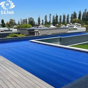 Water Crown Durable Sliding and Automatic PC Swimming Pool Cover Protection Equipment - Image 1