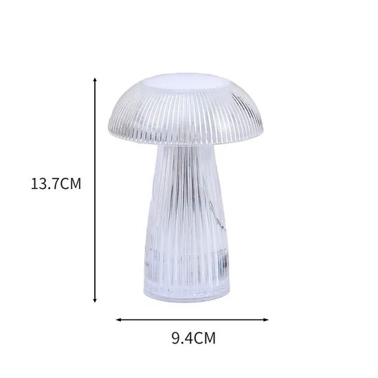 RGB Color Changing Warm White Color Jellyfish LED Night Light Mushroom Table Lamp - Image 4