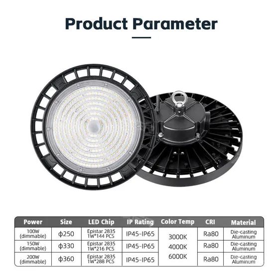 Dimmable 3CCT UFO LED High Bay Light for Warehouses - Image 5