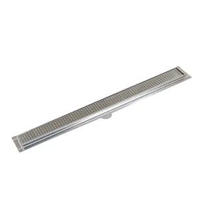 High Quality Stainless Steel Shower Linear Drain Style Drain Color Silver Kind Floor Drain HS Code 7324900000 Model NO. - Image 2