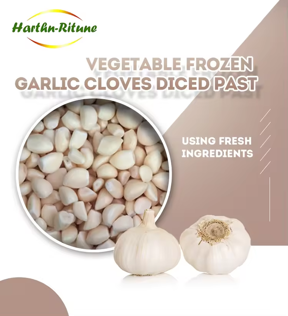 2024 High quality frozen garlic crushed iqf vegetables Grade A Shape CUBE Type Garlic Style FROZEN Address China Weight (kg) - Image 6
