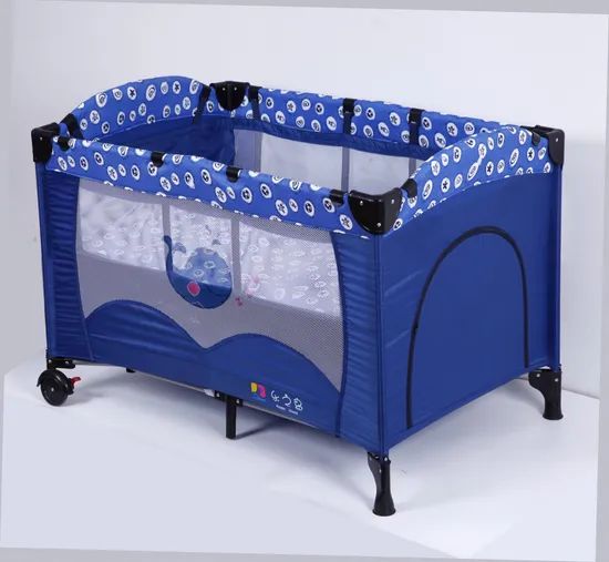 Baby Playpen with New Design Color Blue Origin China Condition New Style American Model NO. H45-1 Trademark happy - Image 2