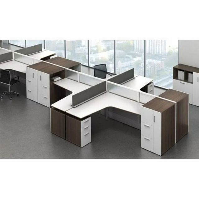 Modular Office Workstation Designing Service Duration 2-3 days Service mode Offline Payment Mode Offline/Online Work Done Wood Work & - Image 1