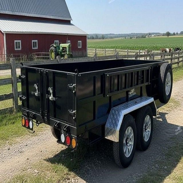 High Capacity Dump Trailer For Gravel Sand Soil Debris And Bulk Material Hauling Projects - Image 2
