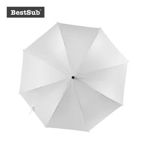 23 Inch White Promotional Umbrella STUM23W  - Image 2