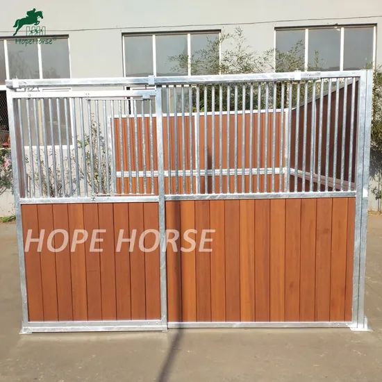 Hot DIP Galvanized Equine Equipment Steel Internal Horse Stable Stall with Sliding Door - Image 3