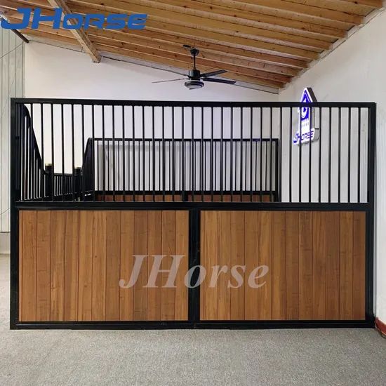 Customized Economical Bamboo Horse Stall Box Steel Frame Arena Equestrian Equipment E-06 - Image 4