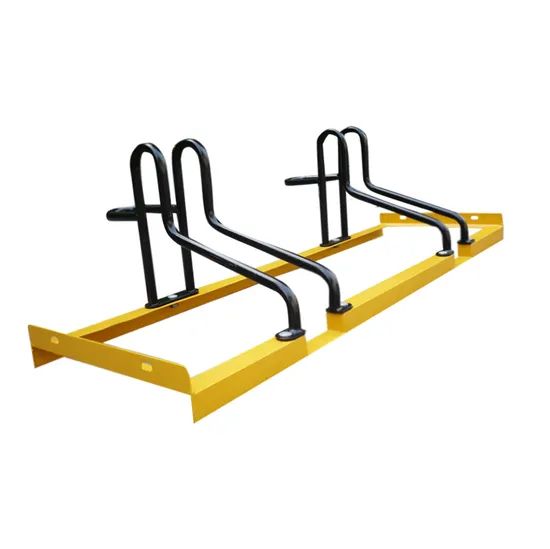 Floor Mounted Durable Modern 2 Bikes Carbon Parking E Bike Stand - Image 2