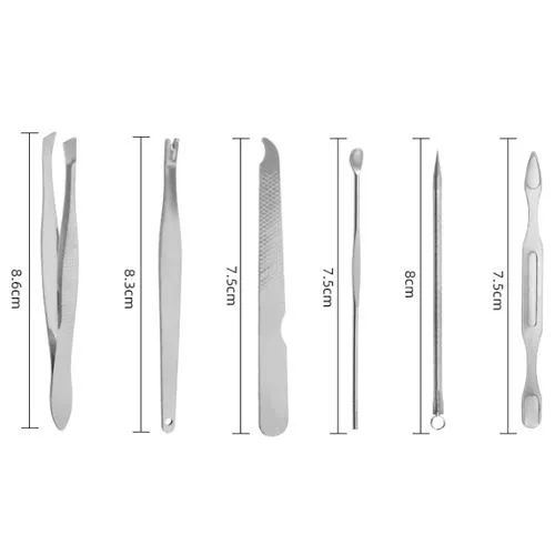 10PCS Pattern Wallet Style Fashion Nail Clippers Manicure Set - Image 4
