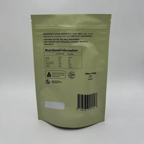 Premium Custom Pattern Food Stand-up Pouch for Packaging G/W Customed HS Code 39232100 Origin Foshan, China Transparency - Image 4